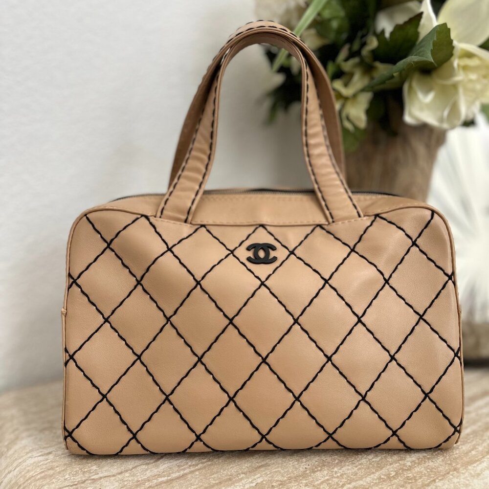 Chanel Wild Stitch Bowler Bag w/ dust bag series 6